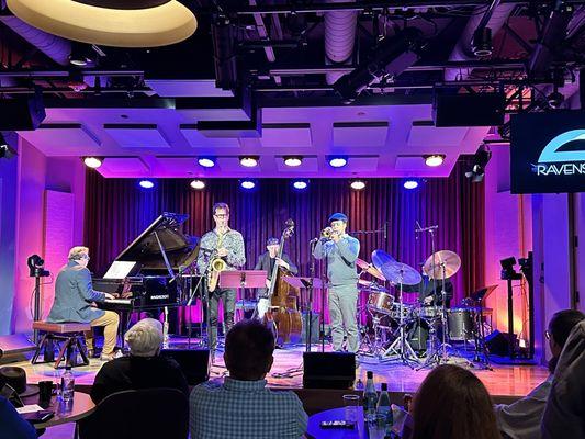 Stage in the Jazzbird Bar.