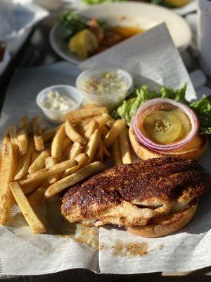 Blackened Grouper sandwich