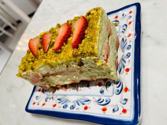 Strawberry Pistachio Tiramisu