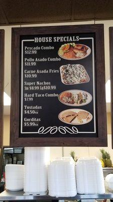 Menu board