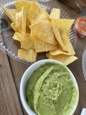 Guacamole and chips