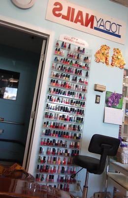 nail polish selection