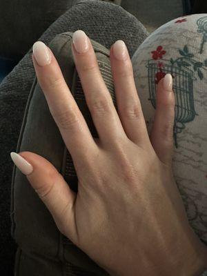 Ombré French dip + manicure.