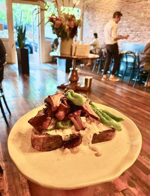 Chanterelle Mushroom Tartine