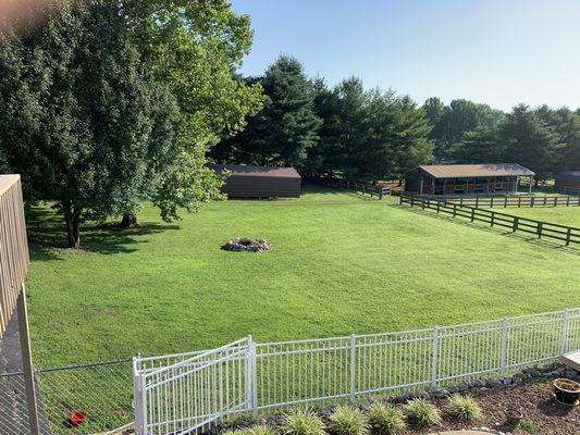 Beautiful view from the back deck.