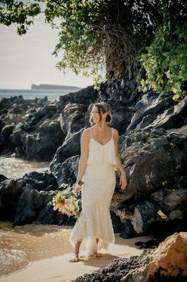 Pre-ceremony shoot at Makena Cove