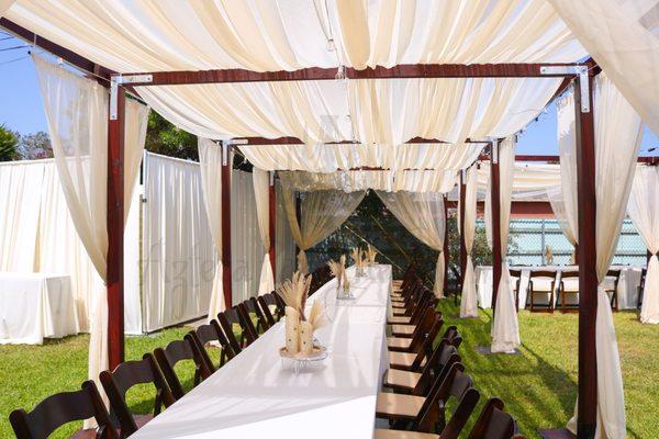 Pergola rentals perfect for your next sit down dinner