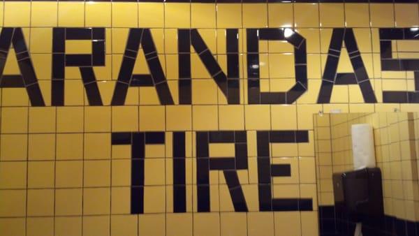 Any tire joint with this nice of a bathroom is worth your business.