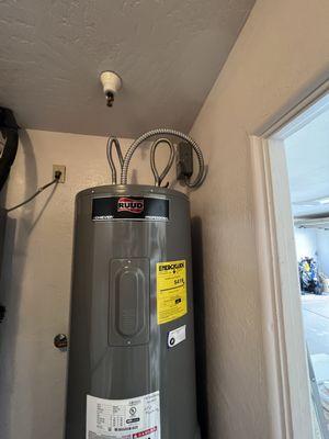 water heater install