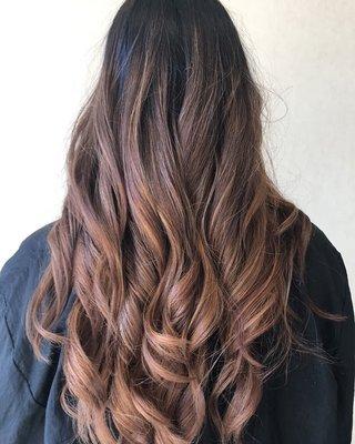 Caramel Balyage done by Stephanie Rios