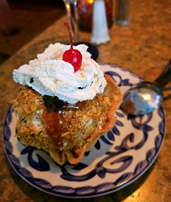 Deep fried ice cream