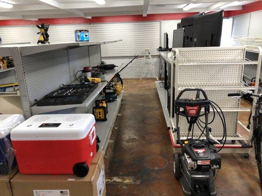 We love to buy and pawn tools and yard equipment like pressure washers! We give top dollar!