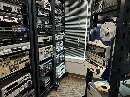 A shot of a few ProRes Archiving machines.