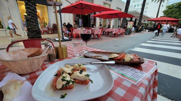 Caprese with Mozzarella and tomatoes