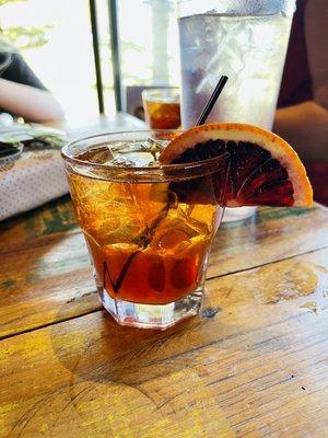 Old fashioned cocktail