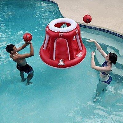 Time for a "DUNK" in the pool!