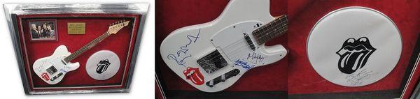 Rolling Stones Signed Guitar Authentication