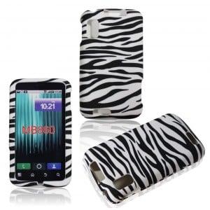 Motorola Atrix 4G White Black Zebra Hardcase