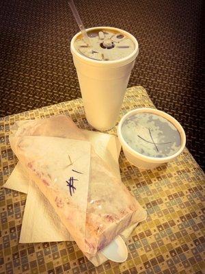 Cuban sandwich Combo. "Regular" sized Cuban sandwich, black beans and yellow rice and a 20oz fountain drink.