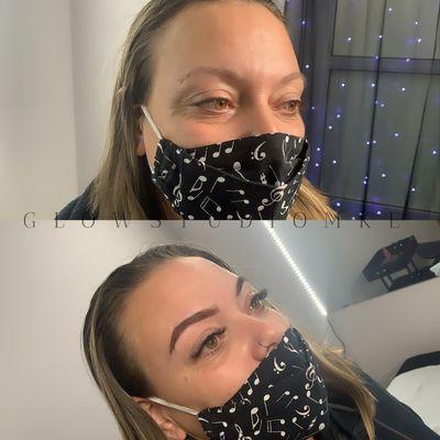 Hybrid Tint & Cluster Lash Extensions