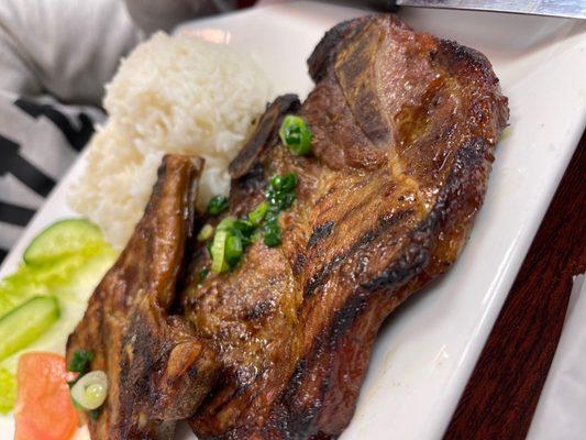 Fried pork-chop rice plate