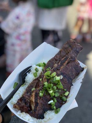 Kalbi plate- $7 (w/out drink)