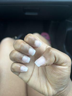 the nails are all different shapes and sizes.