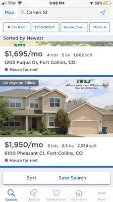 Example of not keeping up with their inventory. This is a home that is still listed on Zillow and hasn't been available for a long time.