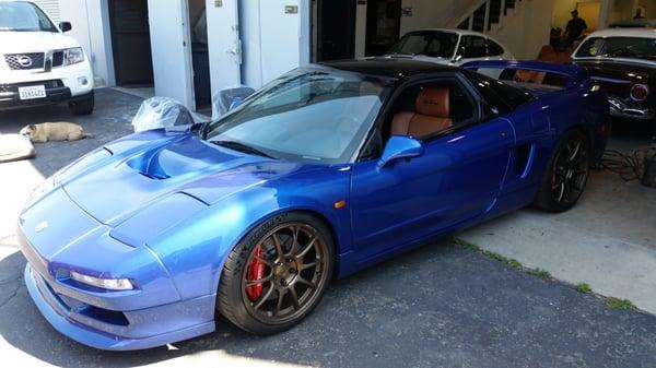 Installed new moldings on this super clean Acura NSX