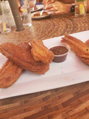 Churros with Mexican chocolate