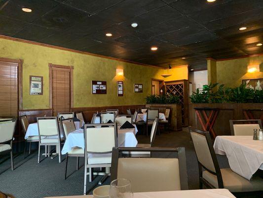 Interior dining area at lunch time