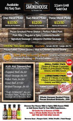 From The Smokehouse - BBQ Menu