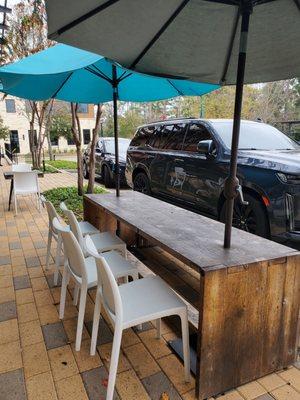 Outside seating