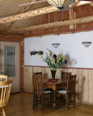 Texas Cedar Cabin Dining Room