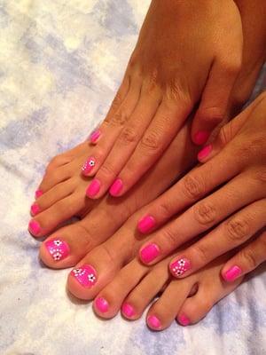 My daughters very cute mani/pedi :)