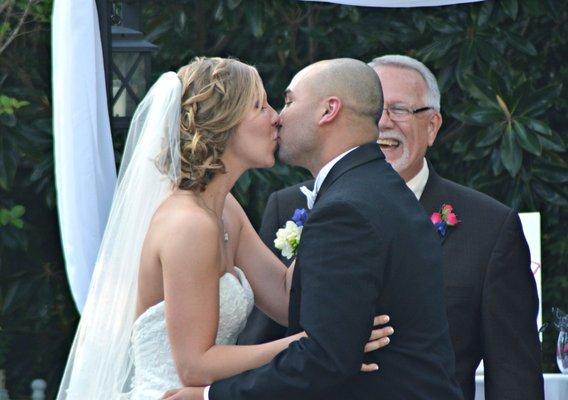 Heather Stevens made the perfect side updo & curls for the wedding!