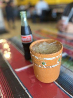 Huge jar of horchata