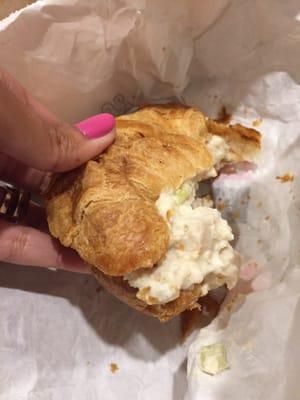 Chicken salad croissant