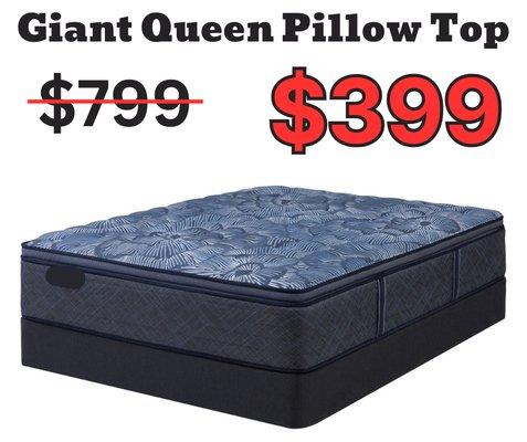 Mattress Special! Giant Queen Pillow Top $399!