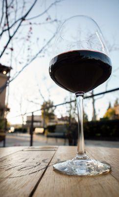 Wine on the Outdoor Patio