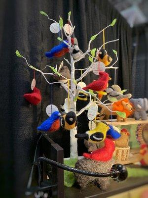 Felted birds