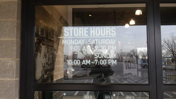 Store hours