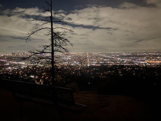 Nice view half way up during a night hike.