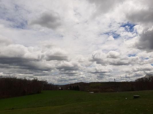 From the patio at the winery overlooking Berks County farmlands