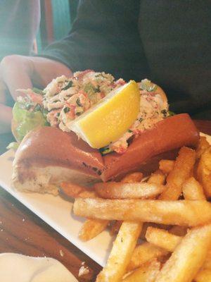 Son loved the Lobster Roll special with truffle fries.