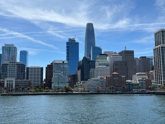 View of the city from my sail with Severson Charters