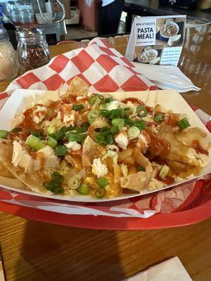 Asian chicken wonton nachos