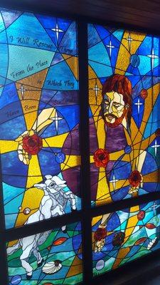 Beautiful stained glass: The Good Shepherd