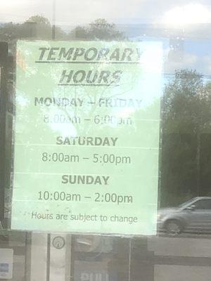 Store hours