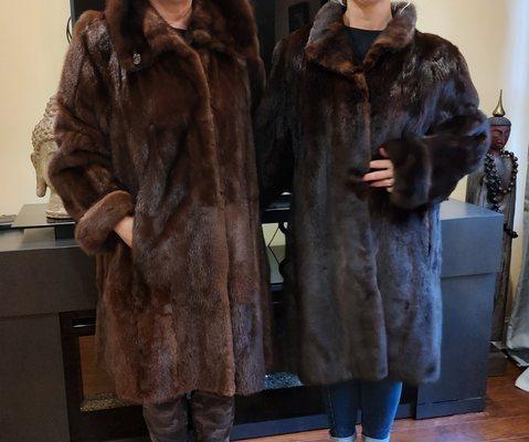 Vintage furs from a spectacular estate sale in Cape Cod Ma.